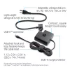 AC USB-C kelioninis maitinimo adapteris 65 W HP – kompaktiškas 100–240 V vidinis įkroviklis, juodas, 74×74×28,5 mm