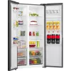 Gorenje Šaldytuvas Šaldiklis Side by Side NRS917E41BXWD, Laisvai Pastatomas, Amerikietiškos Durys, Juodas, 2 Durys, Liečiamas, LED