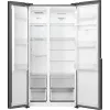 Gorenje Šaldytuvas Šaldiklis Side by Side NRS917E41BXWD, Laisvai Pastatomas, Amerikietiškos Durys, Juodas, 2 Durys, Liečiamas, LED