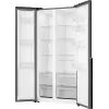 Gorenje Šaldytuvas Šaldiklis Side by Side NRS917E41BXWD, Laisvai Pastatomas, Amerikietiškos Durys, Juodas, 2 Durys, Liečiamas, LED