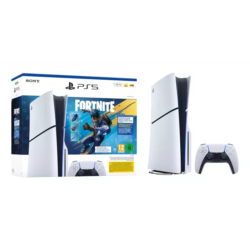 Sony PlayStation 5 – Fortnite Flowering Chaos rinkinys 1 TB Wi-Fi juoda, balta