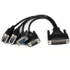 StarTech.com 4 prievadų PCI Express PCIe nuoseklioji kombinuota kortelė - 2 x RS232 2 x RS422 / RS485