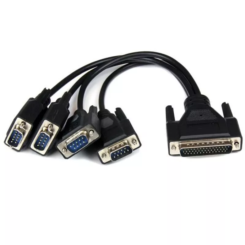 StarTech.com 4 prievadų PCI Express PCIe nuoseklioji kombinuota kortelė - 2 x RS232 2 x RS422 / RS485