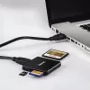 Hama USB 3.0 kelių kortelių skaitytuvas SD/microSD/CF, juodas