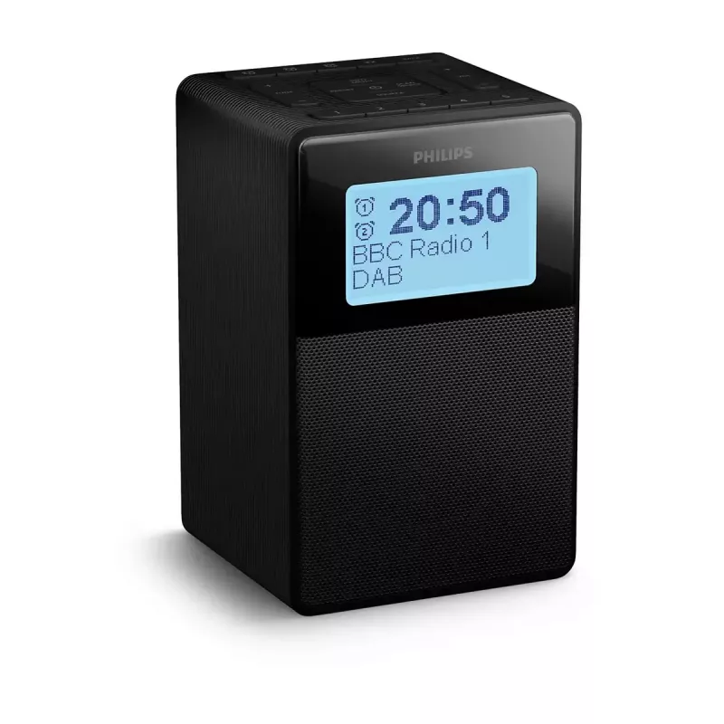 Skaitmeninis žadintuvas Philips TAR5100/10 juodas 12/24h LCD Bluetooth