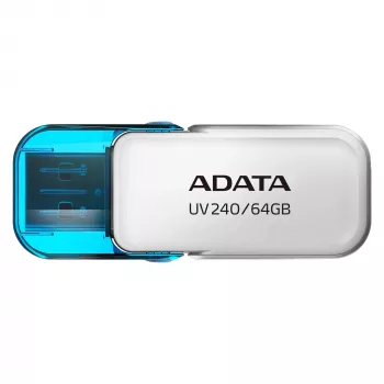 ADATA UV240 USB laikmena 64 GB USB Type-A 2.0 Mėlyna, Balta