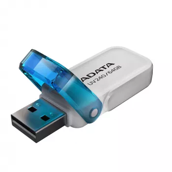 ADATA UV240 USB laikmena 64 GB USB Type-A 2.0 Mėlyna, Balta