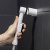 Pripučiamas prausimosi baseinėlis ActionMed PM200AM – stačiakampis higienos indas, baltas, su pompa ir žarna