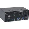 KVM jungiklis InLine 62652I 2 prievadų dviejų monitorių HDMI 4K USB 3.0 garsas