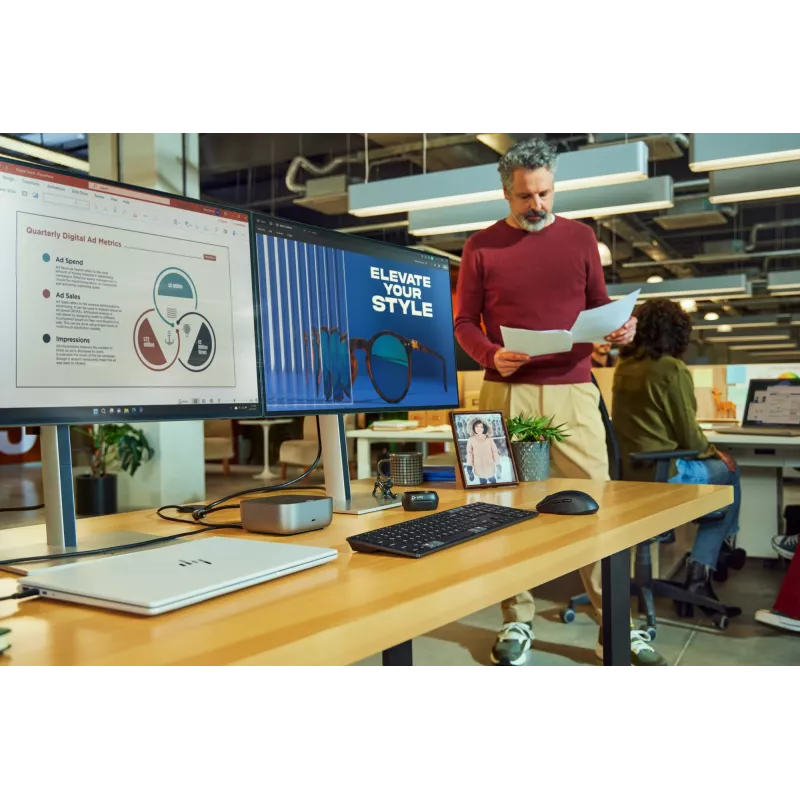 HP 725 belaidė klaviatūra, įkraunama, keliems įrenginiams