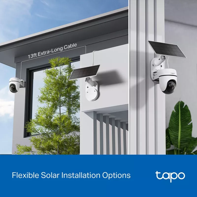 TP-Link Tapo C610 KIT Saulės energija varoma apsaugos kamera su 360° vaizdu