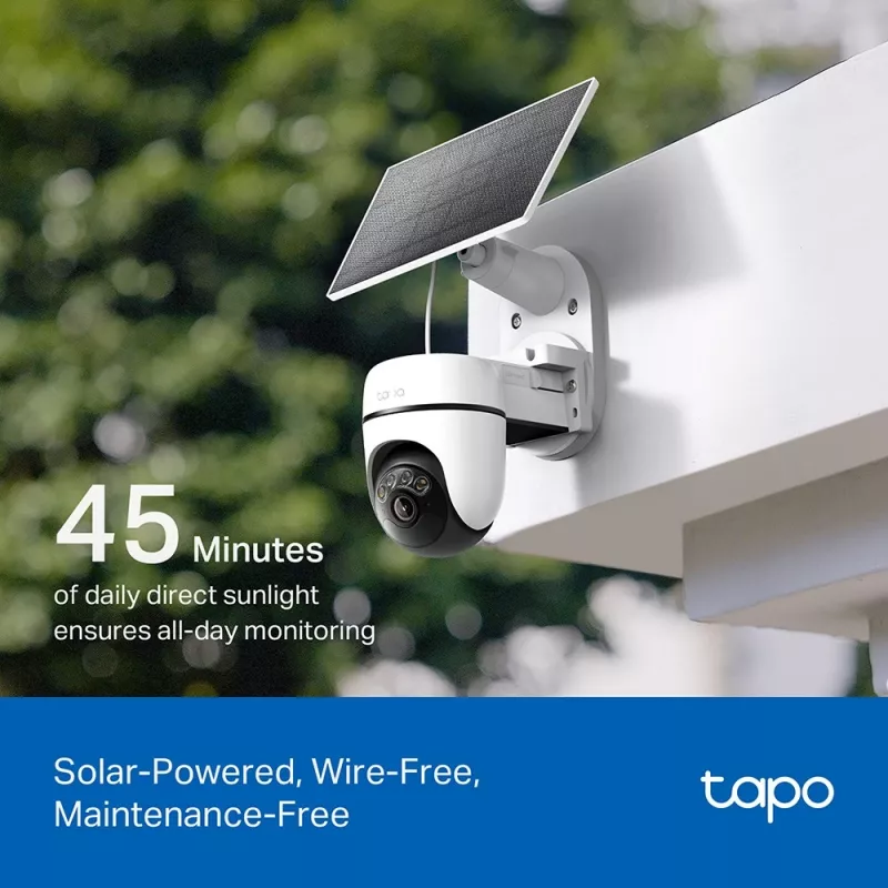 TP-Link Tapo C610 KIT Saulės energija varoma apsaugos kamera su 360° vaizdu