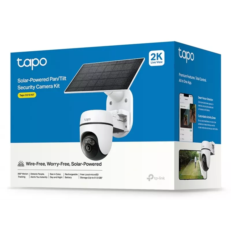 TP-Link Tapo C610 KIT Saulės energija varoma apsaugos kamera su 360° vaizdu