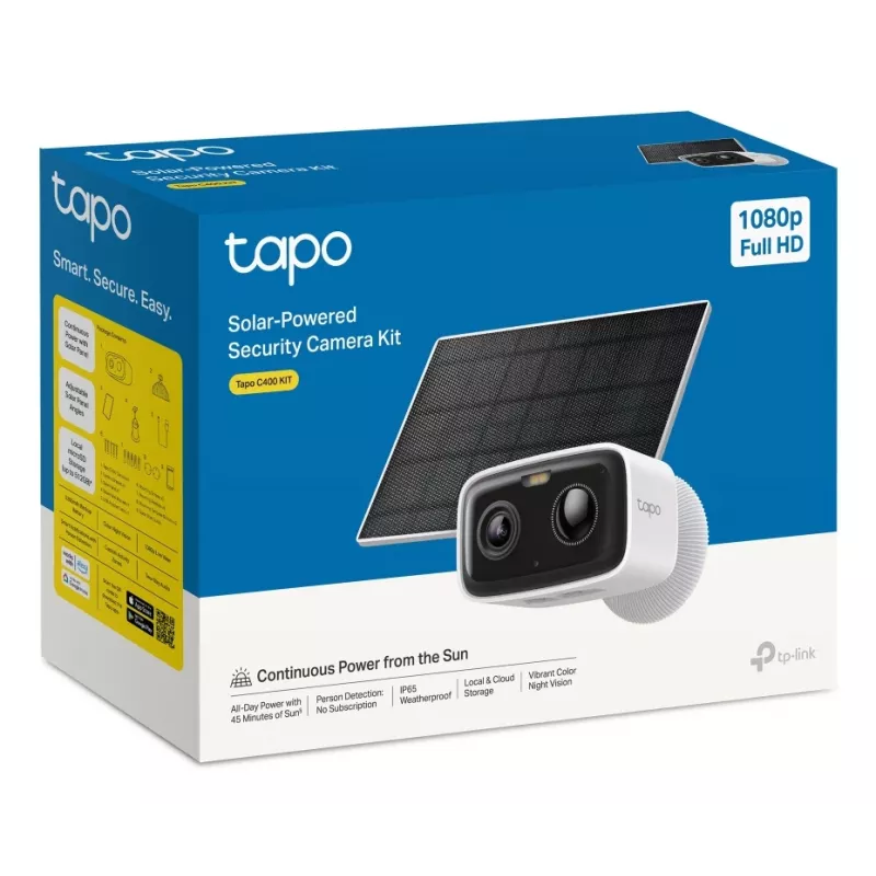 TP-Link Tapo C400 KIT belaidė IP lauko stebėjimo kamera, 1920x1080 pikseliai, sieninis montavimas