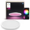 Philips Surimu Round Panel protingas lubinis šviestuvas, Bluetooth/Zigbee, baltas, aliuminis, 2000 K