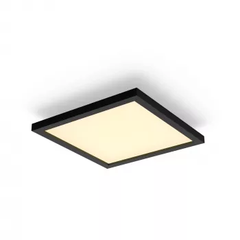Philips Aurelle kvadratinis lubinis šviestuvas, išmanus, Bluetooth/Zigbee, juodas, LED, aliuminis, reguliuojamas