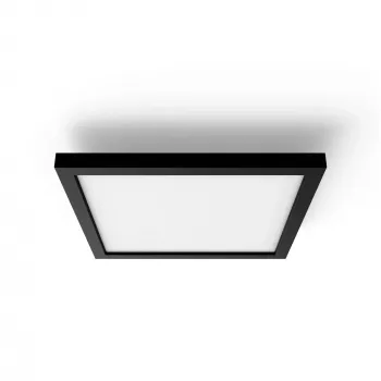 Philips Aurelle kvadratinis lubinis šviestuvas, išmanus, Bluetooth/Zigbee, juodas, LED, aliuminis, reguliuojamas