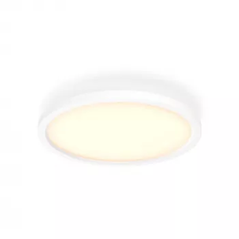 Philips Aurelle Hue apvalus lubinis šviestuvas, išmanusis, Bluetooth/Zigbee, baltas, LED, aliuminis, reguliuojamas