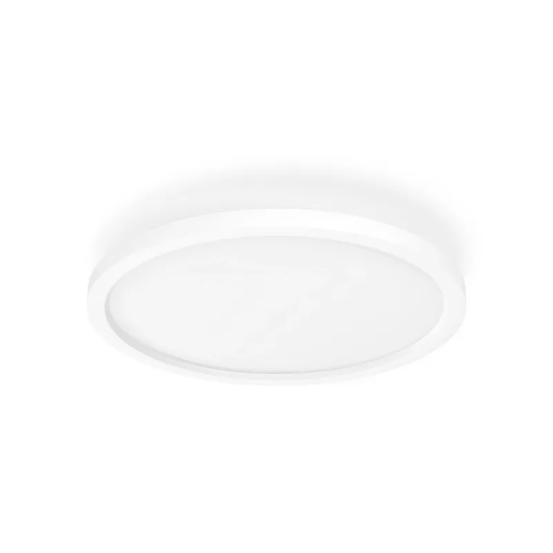 Philips Aurelle Hue apvalus lubinis šviestuvas, išmanusis, Bluetooth/Zigbee, baltas, LED, aliuminis, reguliuojamas