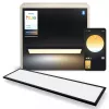 Signify Philips Aurelle Rectangle Panel protingos lubinės šviesos diodinis šviestuvas su Bluetooth/Zigbee, 1200×300×48 mm, juodas