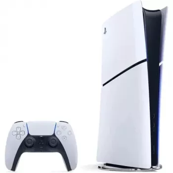 Sony Playstation 5 Slim Digital Edition 825 GB Wi-Fi Juoda, Balta