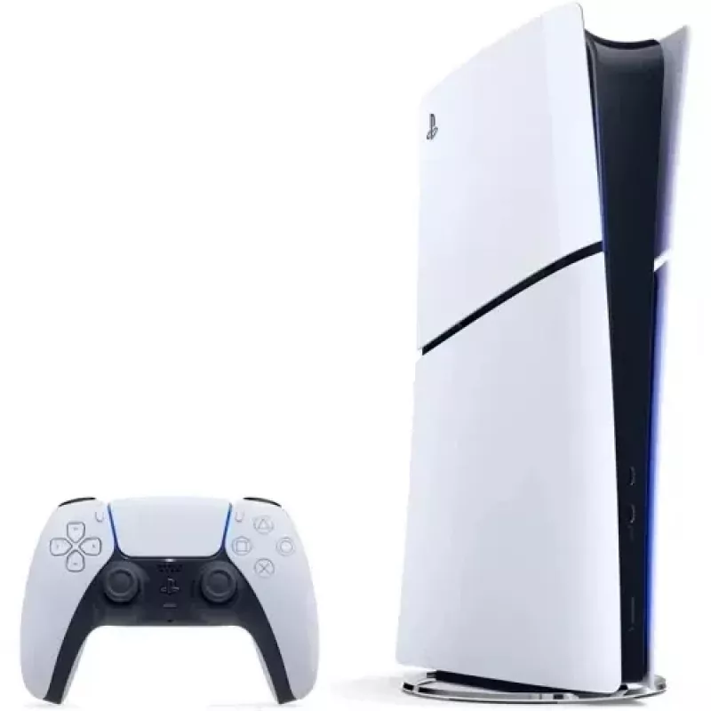Sony Playstation 5 Slim Digital Edition 825 GB Wi-Fi Juoda, Balta