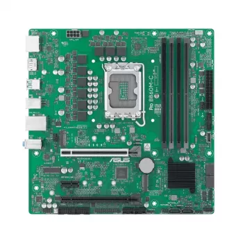 Motininė plokštė ASUS PRO B860M-C-CSM – Intel B860, LGA 1851 (Socket V1), Micro ATX, 4× DIMM DDR5, 256 GB maks.