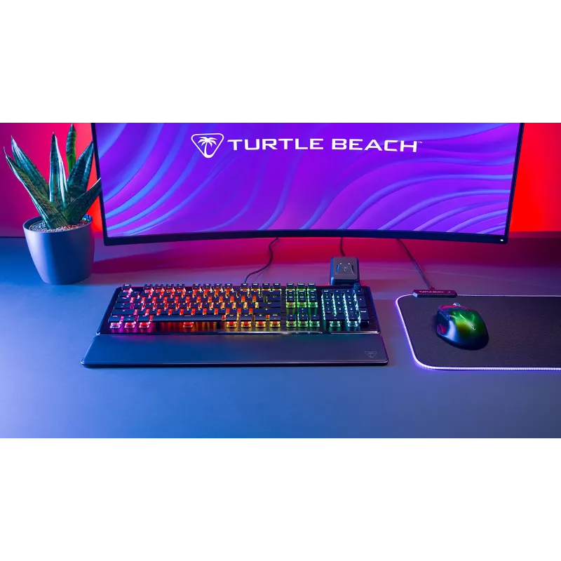 Turtle Beach Vulcan II mechaninė klaviatūra, USB, QWERTZ, juoda