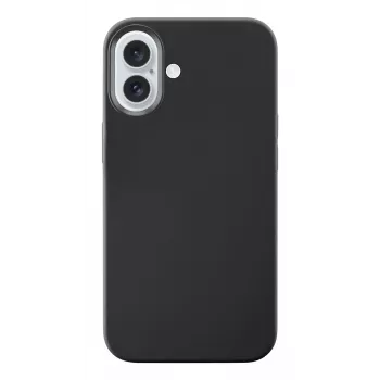 Cellularline Sensation – Silikoninis dėklas iPhone 16, minkštas liesti, juodas