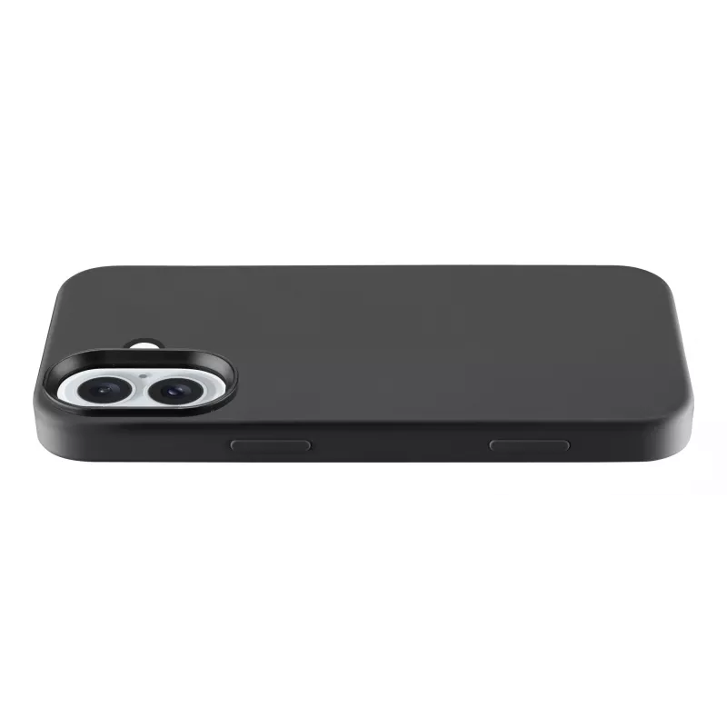 Cellularline Sensation – Silikoninis dėklas iPhone 16, minkštas liesti, juodas