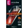 Cellularline Fortified Xtreme Glass – iPhone 16 itin apsauginis grūdintas stiklas su sustiprintais kraštais, lengvai užklijuojamas
