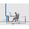Kabelių tvarkyklė Bachmann Desk Cable Eater juoda, 1 m ilgio, 1 vnt.