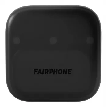 Ausinės Fairphone Fairbuds TWS į ausį, juodos – Bluetooth, USB‑C, 20–20 000 Hz, 10 m atstumas