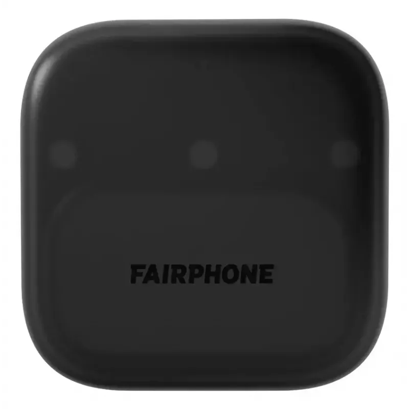 Ausinės Fairphone Fairbuds TWS į ausį, juodos – Bluetooth, USB‑C, 20–20 000 Hz, 10 m atstumas