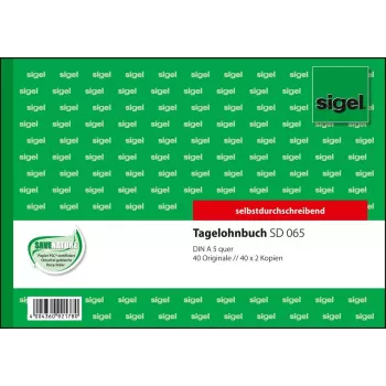 Verslo forma Sigel SD065 Green A5 120 lapų