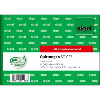 Verslo forma Sigel SD022 Žalia A6