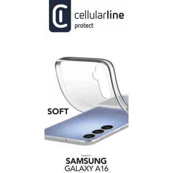 Cellularline Soft - Samsung Galaxy A16 minkštas guminis dėklas, permatomas