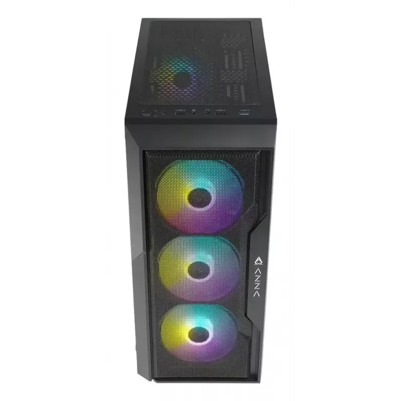 PC korpusas Azza Fighter Midi Tower juodas