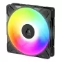 140 mm korpuso ventiliatorius Arctic Freezer P14 Pro Reverse A-RGB — PWM, 140 mm, 166,5 m³/h, 5,1 mmH2O, FDB, juodas