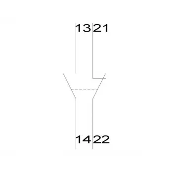 Siemens 5ST3013 pagalbinis jungiklis, 1 NC + 1 NO