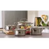 Puodų rinkinys Tefal Duetto+ G719S7, nerūdijantis plienas, 7 dalių (puodai Ø16/20/24 cm, troškintuvas Ø16 cm), indukcinis, dangčiai, orkaitė iki 250°C