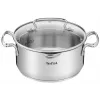 Puodų rinkinys Tefal Duetto+ G719S7, nerūdijantis plienas, 7 dalių (puodai Ø16/20/24 cm, troškintuvas Ø16 cm), indukcinis, dangčiai, orkaitė iki 250°C