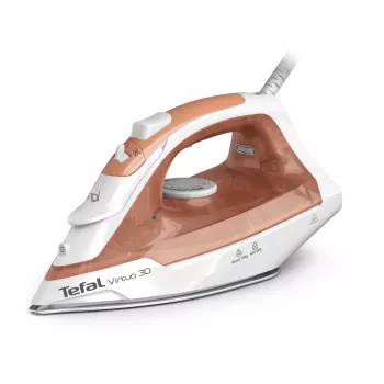 Tefal Virtuo 30 FV2C40E0 lygintuvas sausam ir garų lyginimui, keraminis padas, 2000 W, persikų/baltos spalvos