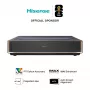 Projektorius HISENSE PT1 3D Smart TV, 16:9 natūralus, Wi‑Fi ir Ethernet, HDR (HLG), HDMI 2.0/2.1, Juodas