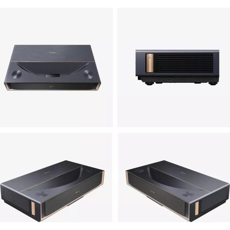 Projektorius HISENSE PT1 3D Smart TV, 16:9 natūralus, Wi‑Fi ir Ethernet, HDR (HLG), HDMI 2.0/2.1, Juodas