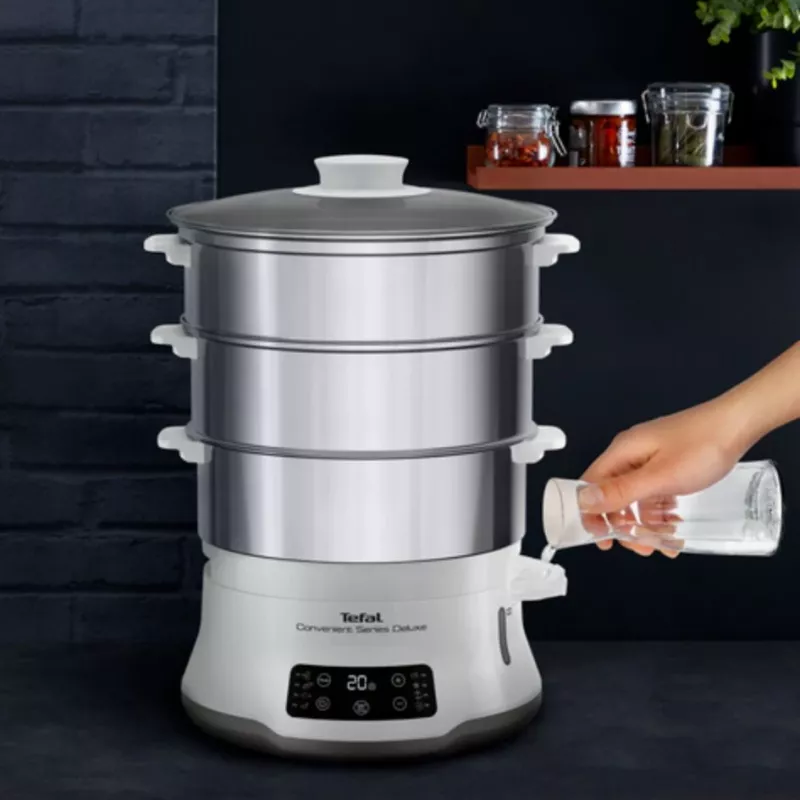 Tefal Convenient Series Deluxe VC502D garintuvas 3 krepšeliai, 900 W, nerūdijantis plienas, balta