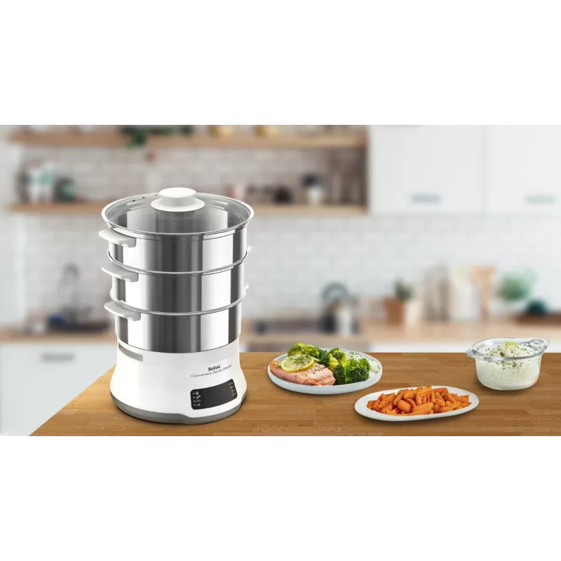 Tefal Convenient Series Deluxe VC502D garintuvas 3 krepšeliai, 900 W, nerūdijantis plienas, balta