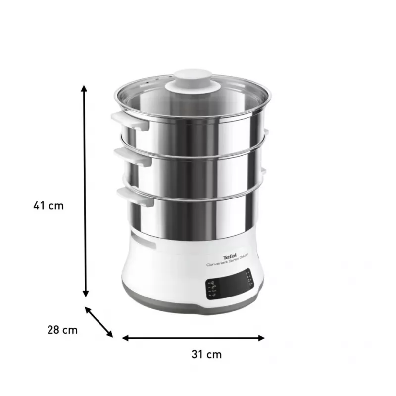 Tefal Convenient Series Deluxe VC502D garintuvas 3 krepšeliai, 900 W, nerūdijantis plienas, balta