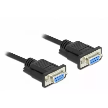 RS-232 serijinis kabelis DeLOCK 86606 juodas 3m Sub-D9