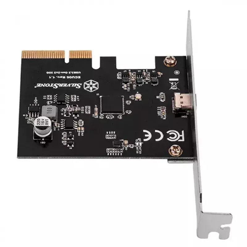 Silverstone ECU06 Vidinė USB 3.2 Gen 2 PCIe adapterio plokštė (žemo profilio)